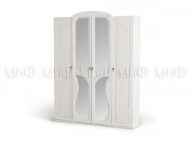 Шкаф 4-створчатый Мария (Белый глянец) в Чехове - chexov.katalogmebeli.com | фото