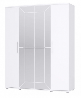 Шкаф 4х дверный Амели 1805 Белый в Чехове - chexov.katalogmebeli.com | фото