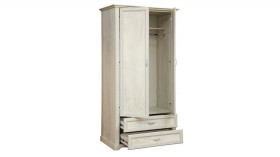 Шкаф для одежды "Сохо" (бетон пайн белый/2 ящика/зеркало) в Чехове - chexov.katalogmebeli.com | фото 3