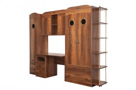 Шкаф комбинированный для белья «Навигатор» (Дуб Каньон) в Чехове - chexov.katalogmebeli.com | фото 6