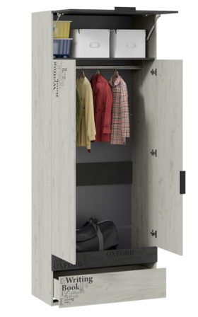 Шкаф комбинированный для одежды «Оксфорд-2» в Чехове - chexov.katalogmebeli.com | фото 2