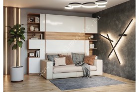 Шкаф-кровать с диваном Дина в Чехове - chexov.katalogmebeli.com | фото