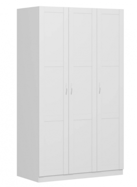 Шкаф трехдверный Пегас сборный белый в Чехове - chexov.katalogmebeli.com | фото