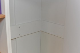 Шкаф угловой «Оксфорд» (Ривьера/Белый с рисунком) в Чехове - chexov.katalogmebeli.com | фото 5