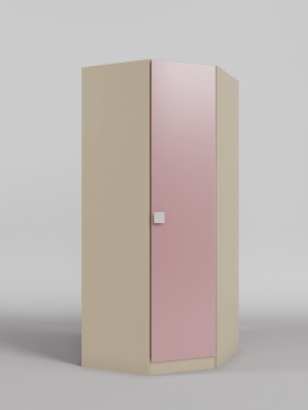 Шкаф угловой (угловая секция) Грэйси (Розовый/корпус Клен) в Чехове - chexov.katalogmebeli.com | фото 1