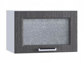 Шкаф верхний горизонтальный со стеклом 500, ШВГС 500 (Клен серый/корпус белый) в Чехове - chexov.katalogmebeli.com | фото