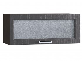 Шкаф верхний горизонтальный со стеклом 800, ШВГС 800 (Клен серый/корпус венге) в Чехове - chexov.katalogmebeli.com | фото