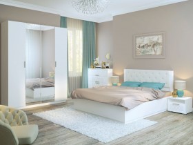 Спальня Тиффани (Белый текстурный) в Чехове - chexov.katalogmebeli.com | фото