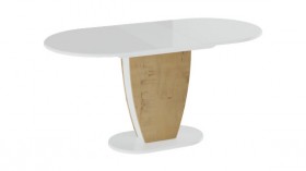 Стол обеденный «Монреаль» Тип 1 (Белый глянец/Бунратти) в Чехове - chexov.katalogmebeli.com | фото 2