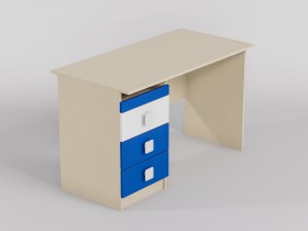 Стол (прямая столешница) Скай (Синий/Белый/корпус Клен) в Чехове - chexov.katalogmebeli.com | фото 1