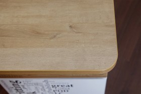 Угловой письменный стол с ящиками «Ривьера» Дуб Бонифацио/Белый в Чехове - chexov.katalogmebeli.com | фото 5