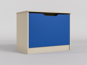 Ящик для игрушек Скай (Синий/корпус Клен) в Чехове - chexov.katalogmebeli.com | фото